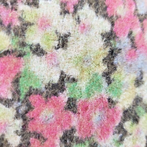 HACHE Floral Print Cashmere Wool Jacket - 42 - Picture 3 of 7